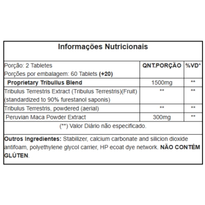 Tribulus Terrestris + Maca Peruana, 120 Comprimidos, Prosize Nutrition