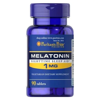 Melatonina 1mg, 90 Comprimidos, Puritan's Pride Melatonina 1mg, 90 Comprimidos, Puritan's Pride