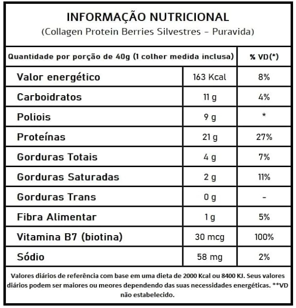 Colágeno Protein Verisol, 450g, Sabor Berries Silvestres, Puravida
