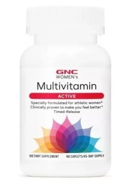 MultiVitamínico Women's Mega, Active, 90 Cápsulas, GNC