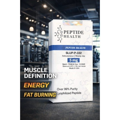 SLUP-P-332 5mg, Definição Muscular, Energia e Queima de Gordura, Em Pó, Peptide Health