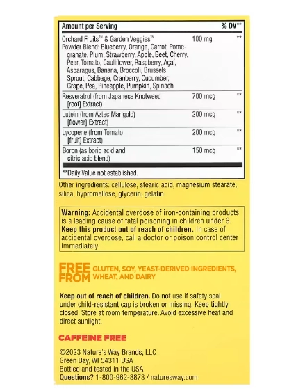Multivitamínico Completo Alive! Energia Diária,  60 Comprimidos, Nature's Way