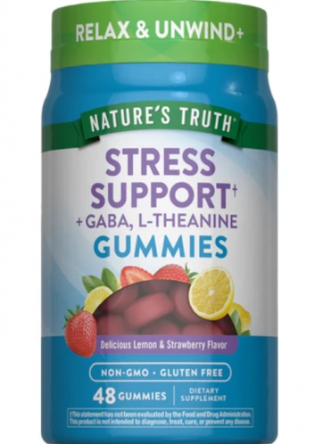 Stress Support + com Gaba e L-Teanina, 48 gomas, Nature's Truth
