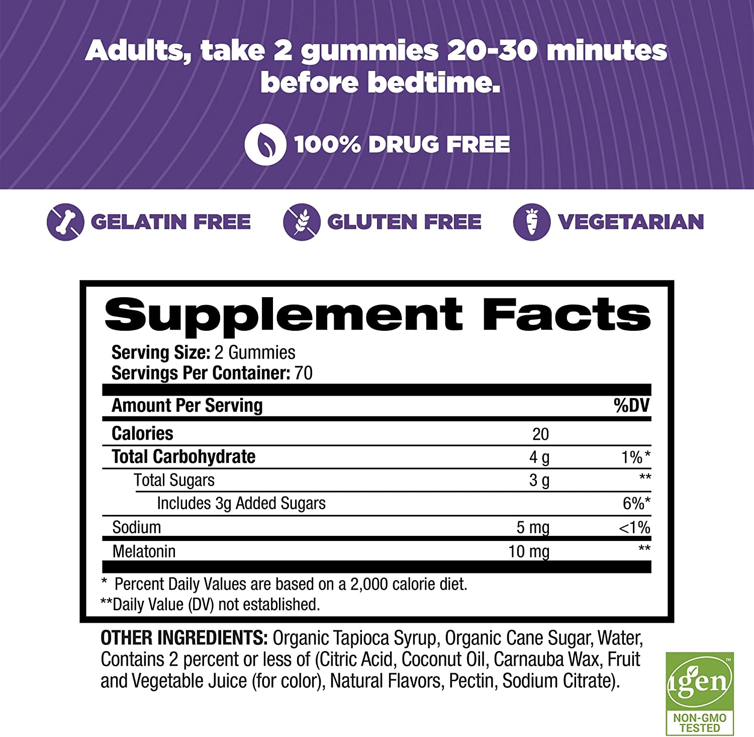 Melatonina 10mg, 140 Gomas, Sabor Morango, Natrol
