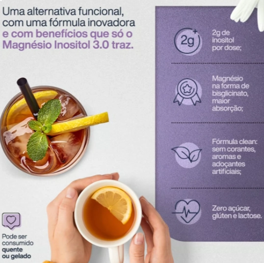 Magnésio + Inositol Relief 3.0, Sabor Camomila e Lavanda, 350g, True Source