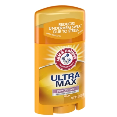 Desodorante Antitranspirante Sólido, Ultra Max, 28g Powder Fresh, Arm & Hammer