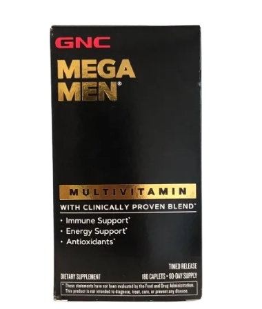 Multivitamínico Mega Men, 180 Cápsulas Time Release, GNC