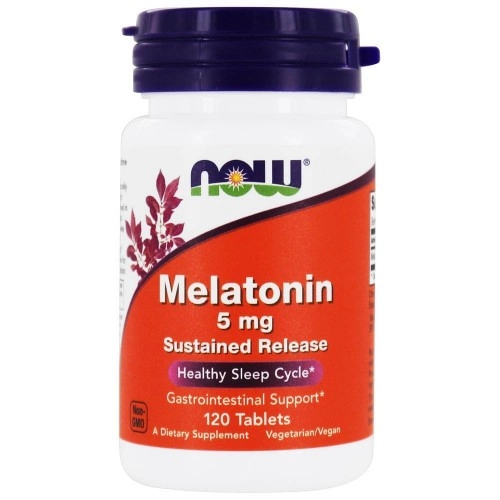 Melatonina, 5mg (Liberação Prolongada), 120 Comprimidos, Now