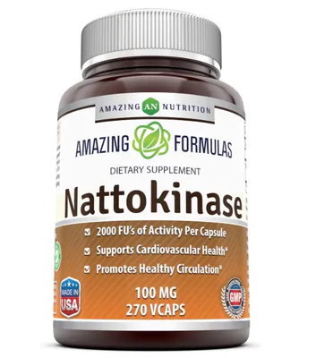 Nattokinase 2000FU, 270 Cápsulas, Amazing Formulas Nattokinase 2000FU, 270 Cápsulas, Amazing Formulas