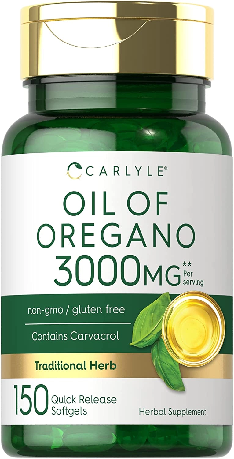 Óleo de orégano 3000 mg, 150 cápsulas, Carlyle