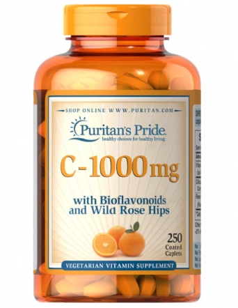 Vitamina C 1000Mg Com Bioflavonóides 250 Comprimidos, Puritans Pride