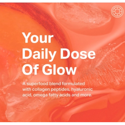 The Corals Daily Glow Beauty Blend, com Peptídeos de Colágeno, ácido hialurônico e MSM, 168g, Proper