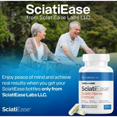 Sciatic Nerve Support Formula, Suporte ao Nervo Ciático e Saúde Nervosa, 120 cápsulas, SciatiEase 
