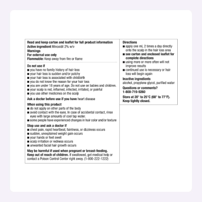 Minoxidil 2% para Mulheres, 60ml ,Amazon Basics Care