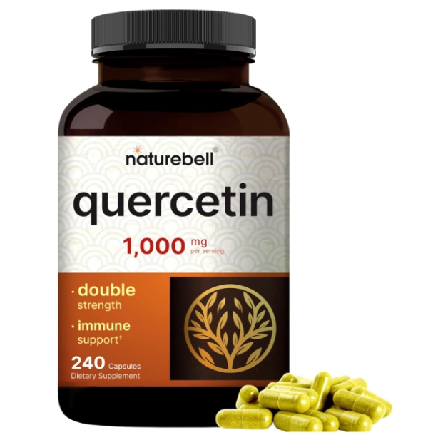 Quercetina, 1000mg por porção, 240 cápsulas, Naturebell