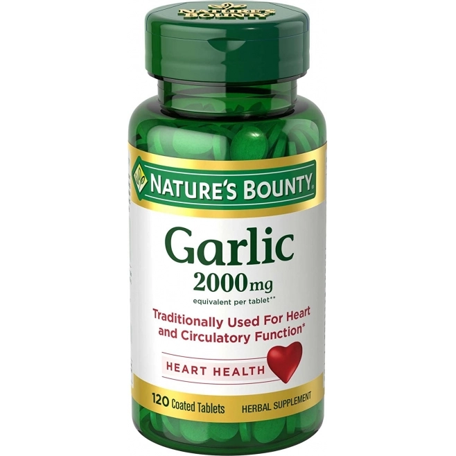 Garlic Óleo De Alho 2000mg 120 capsulas Natures Bounty