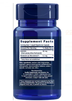 Circadian Sleep, 1.5mg, 30 Cápsulas Liquidas,  Life Extension
