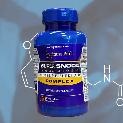 Melatonina, 5mg, Super Snooze (Sono profundo), 100 cápsulas (Pequena Avaria)