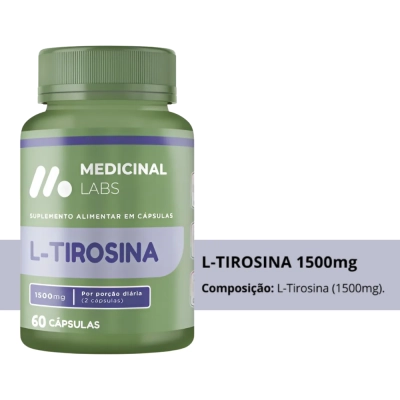 L-Tirosina 1500mg, 60 Cápsulas - Medicinal Labs 
