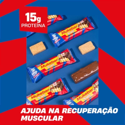 Mukebar Paçoquita , 15g de Proteína, 3 Unidades, +Mu