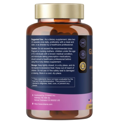 GLP-1 Natural Support, Com Probiótico Akkermansia, Cloridrato de Berberina e Garcinia, 120 Cápsulas, Totaria Health