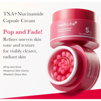 TXA +Creme de Cápsula de Niacinamida, Hidratante Ultimate Dual Radiance, 55g, Medicube 