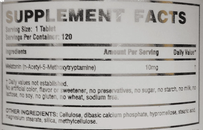 Melatonina 10mg, 120 Cápsulas, Landerfit