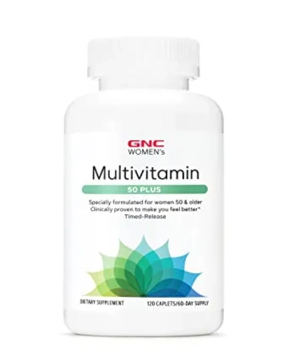 Multivitamínico Feminino, 50 Plus, 60 Capsulas, GNC