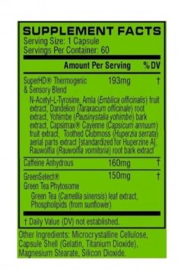 Mistura Termogênica Super HD, 60 Cápsulas, Cellucor, Importado