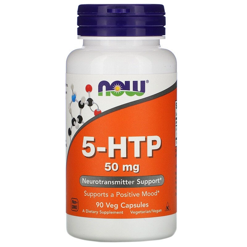 5 HTP, 50mg, 90 Cápsulas, Now