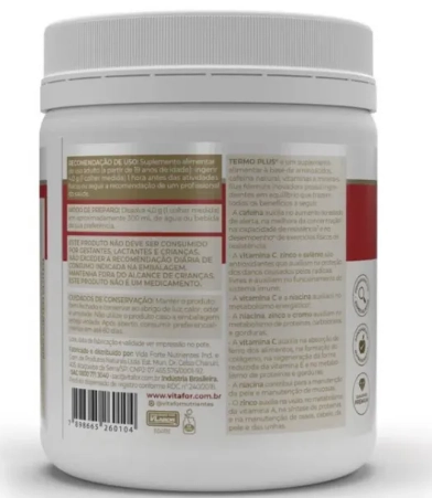 Termo plus, 240g, Sabor frutas vermelhas com gengibre, Vitafor