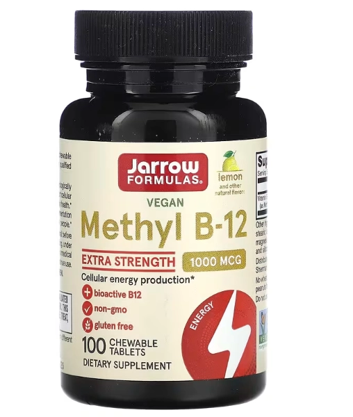 Metil B-12, 1.000mcg, 100 Pastilhas, Jarrow Formulas