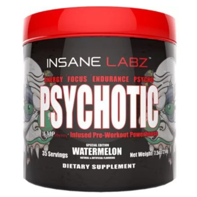 Pre Treino Psychotic Red, Sabores, Insane Labz