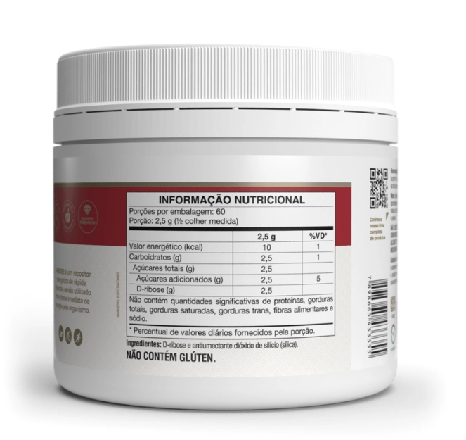 D Ribose, Repositor Energético, 150g, Vitafor