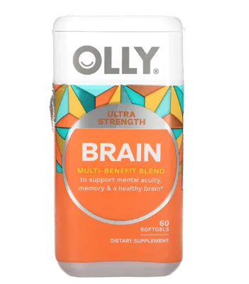 Brain, Cérebro UltraForte, 60 Cápsulas, OLLY