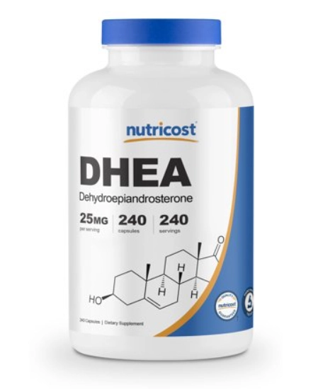 DHEA 25mg, 240 Cápsulas, Nutricost