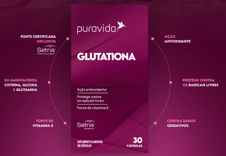 Glutationa, 30 Cápsulas, PuraVida