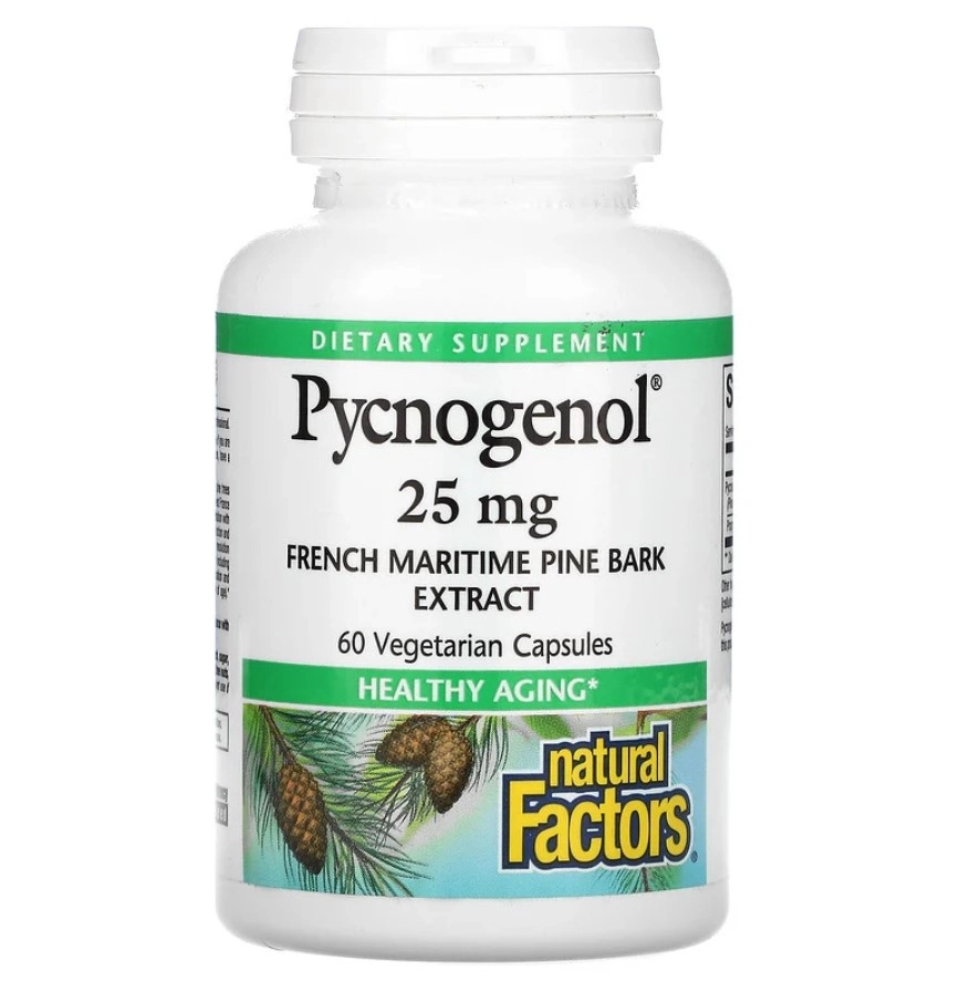 Pycnogenol, 25 mg, 60 Cápsulas, Natural Factors