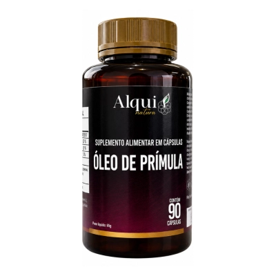 Suplemento de Óleo de Prímula, Fonte de GLA para Suporte Hormonal e Saúde da Pele, 90 Cápsulas, Alquimia