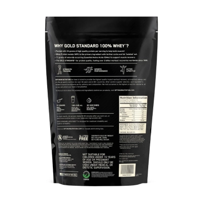 Whey Protein Gold Standard 100%, 454g, Vanilla Ice Cream, Optimum Nutrition