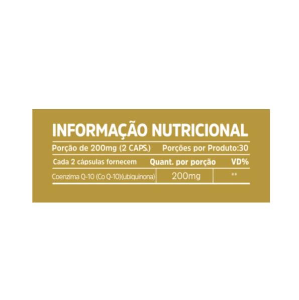 Coenzima CoQ10 Ubiquinona, 200mg, 60 Cápsulas, Sunfood