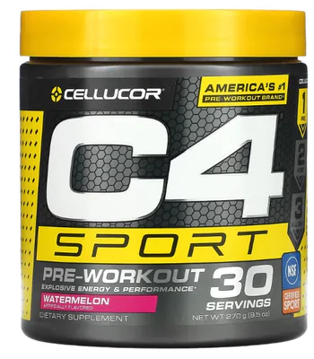 C4 Sport, Pré-treino, Sabor melancia, 270g, Cellucor