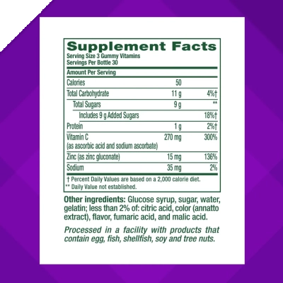 Power Zinc, Strawberry Tangerine, 90 Gummies, Vitafusion 