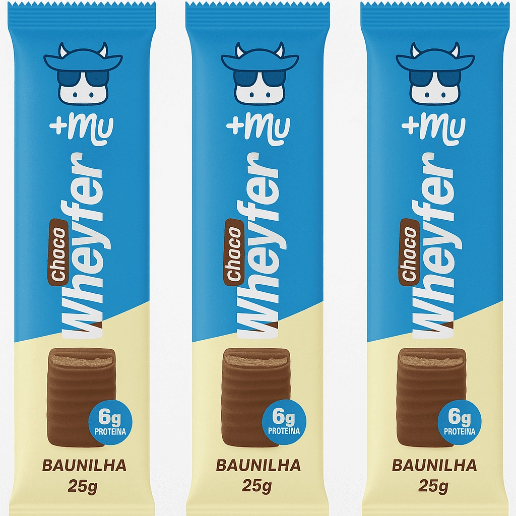 Chocowheyfer Proteico, Sabores, 3 Unidades, 25g Cada, +Mu
