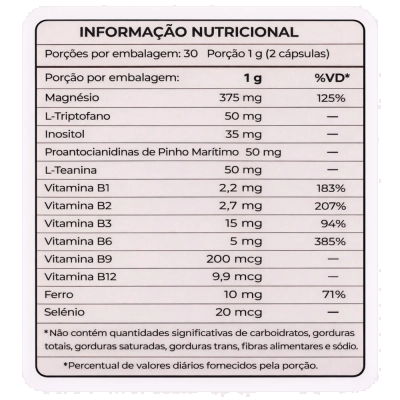 Mood Pro Equilíbrio e Calma, 1000mg, 60 Cápsulas, Microdose Life