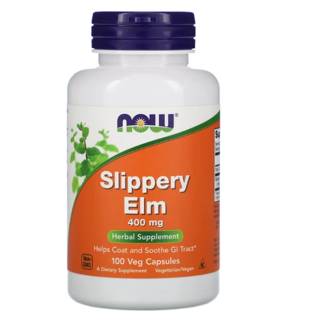 Slippery Elm, 400mg, 100 Cápsulas, Now