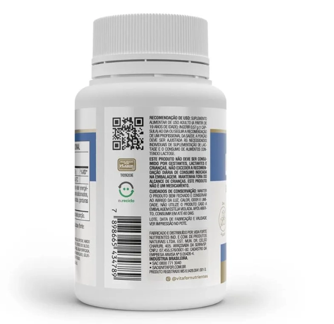 Laczyme, Auxilia na Digestão da Lactose 60 Capsulas, Vitafor