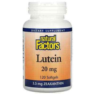 Luteina Xantofila, 20 mg, 60 Cápsulas, Natural Factors