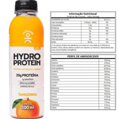Hydro protein, 20g de proteina, 500ml, Moving