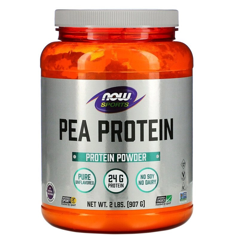 Pea Protein (Proteína de Ervilha, Pura) Sem Sabor, Vegano, Now